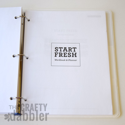 Start Fresh Workbook/Planner